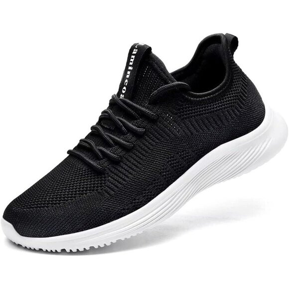Shoes - Women's Black White Non Slip Casual Running Lightweight Mesh Fashion Sneakers